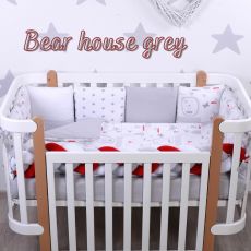 Постільний комплект Baby Veres Bear house grey (6 одиниць, 100% бавовна, 120х60 см)